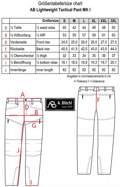 AB Lightweight Tactical Pants MK I – 4-Way Stretch