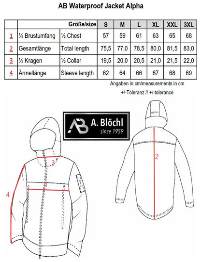 AB Waterproof Jacket – 20K Tactical Rain Shell