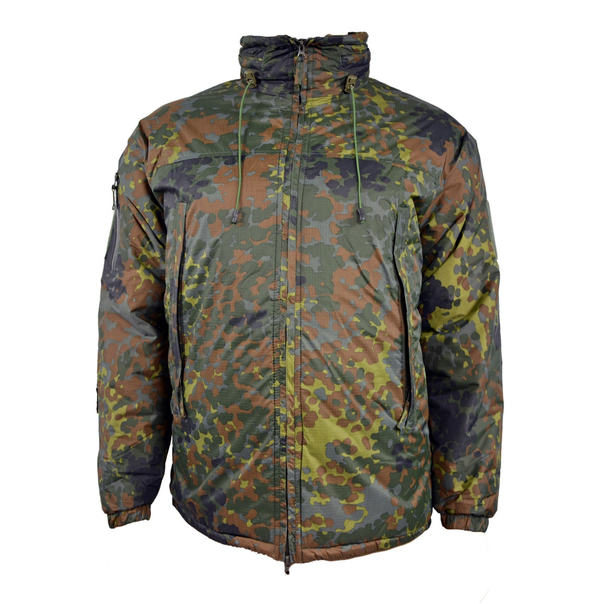 Lightweight insulated jacket in German Flecktarn IRR