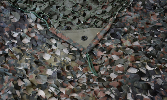 Reversible Flecktarn camouflage net